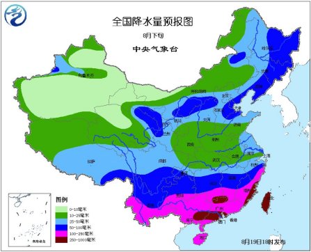 2013年8月下旬天气趋势预报