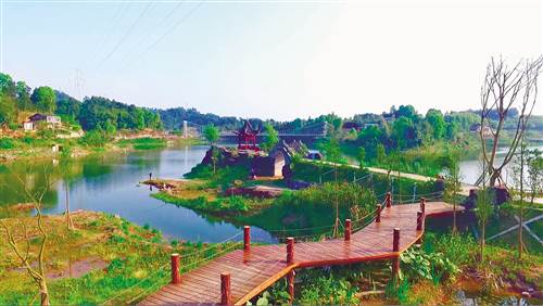 秀美的金桥镇青山村