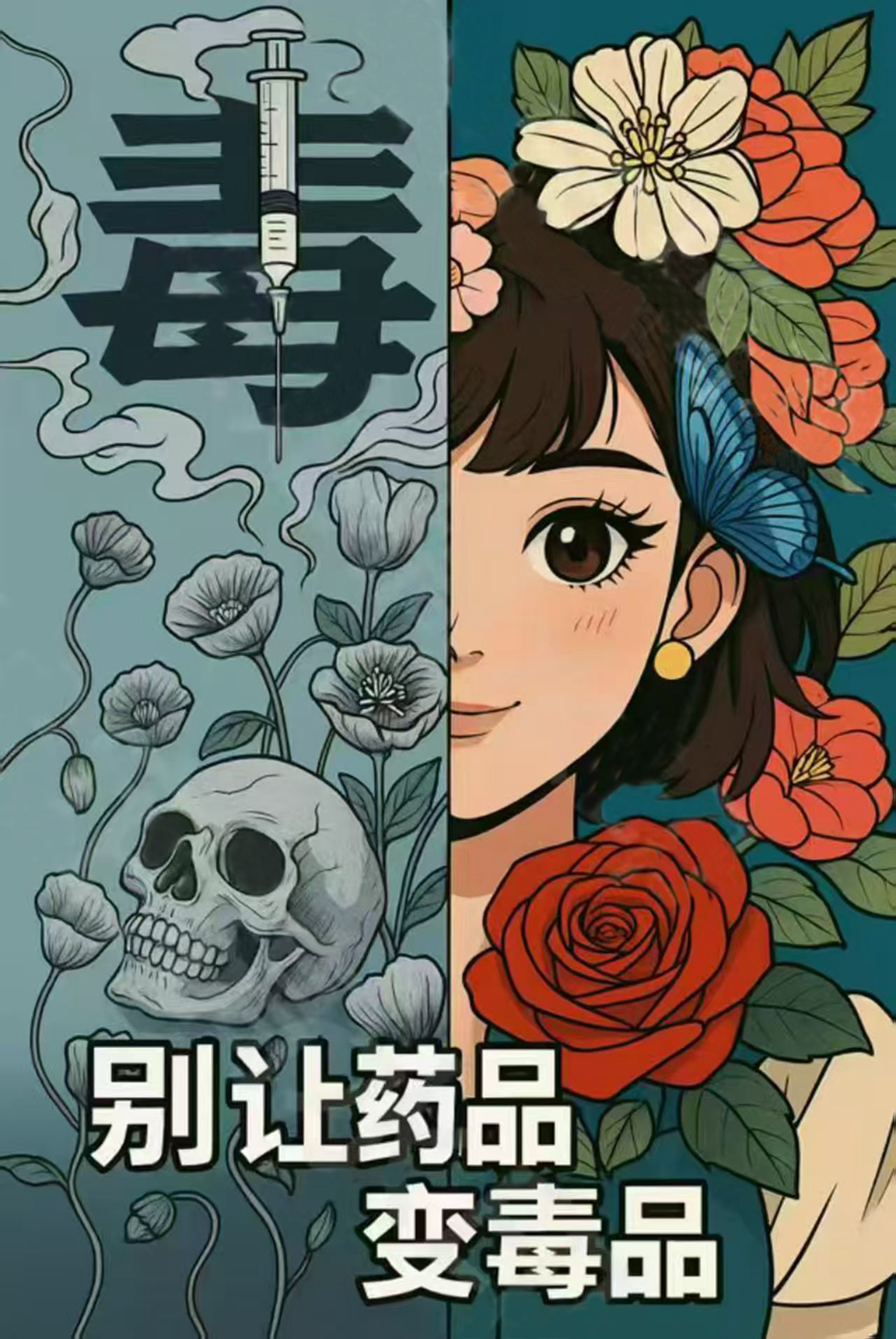 25.《药品与毒品：黑白间的抉择》（新疆生产建设兵团禁毒办选送）_副本.jpg